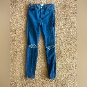 Forever 21: distressed skinny jeans